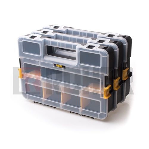 מארז 3 ארגוניות ננעלות כשלישיה ROHER TOOLS -  31.5x22.5x19.8cm - 