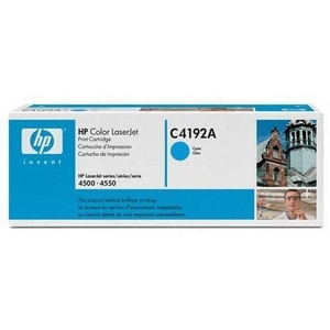טונר לייזר מקורי כחול למדפסות דגם C4192A 92A HP Color laserjet 4500/4550