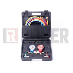 ערכת גז מזגנים דגם E משופר - R134A/R404/R407 - ROHER TOOLS