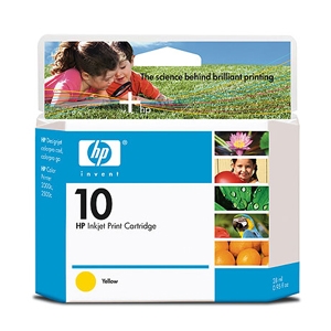 מחסנית דיו מקורי צהוב מס` 10 28ml