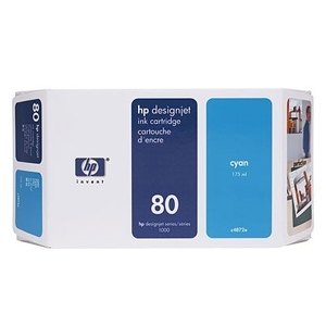 מחסנית דיו מקורי כחול No 80 Cyan 350Ml C4846A
