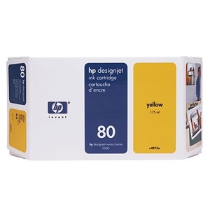 מחסנית דיו מקורי צהוב No 80 Yellow 350ml C4848A
