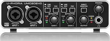כרטיס קול Behringer U-PHORIA UMC202HD 