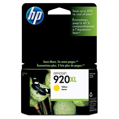 ראש דיו HP מקורי צהוב - 700 עמ' ב-5% כיסוי - מס' HP 920XL CD974AE