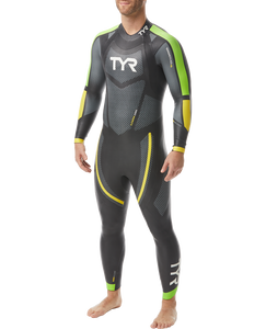 MENS CAT 5 WETSUIT BLK/GRN/YELLOW