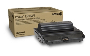 טונר לייזר מקורי שחור 8,000 עמ' ב-5% כיסוי Xerox Phaser 3300, 106R01412