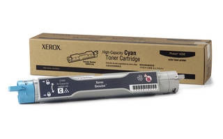 טונר לייזר Xerox 6350 מקורי כחול - 10,000 עמ