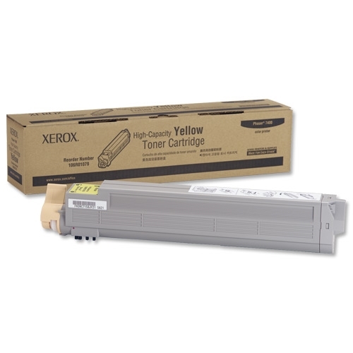 טונר לייזר מקורי צהוב 18,000 עמ' ב-5% כיסוי Xerox Phaser 7400 106R01079