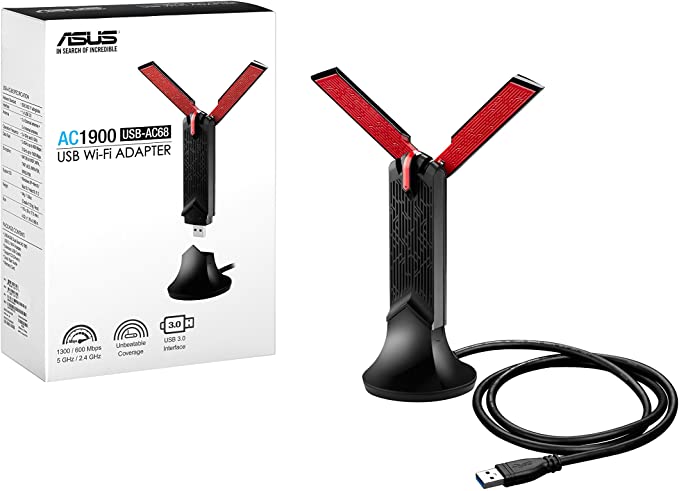מתאם רשת אלחוטי ASUS USB-AC68