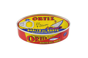 טונה לבנה בשמן זית בפחית ORTIZ