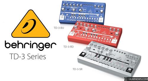 סינטיסייזר אנלוגי Behringer TD-3 במגוון צבעים