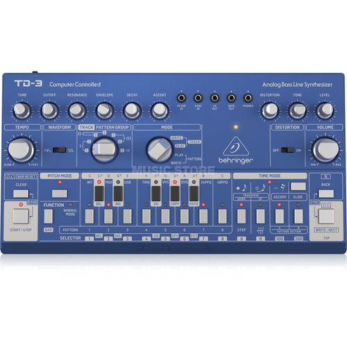 סינטיסייזר אנלוגי Behringer TD-3 במגוון צבעים