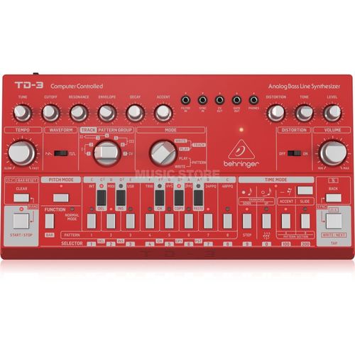 סינטיסייזר אנלוגי Behringer TD-3 במגוון צבעים