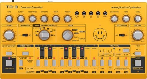 סינטיסייזר אנלוגי Behringer TD-3 במגוון צבעים
