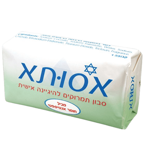 סבון תמרוקים להיגיינה אישית | מכיל חומר ספטי| שוקל 100 גרם | אסותא