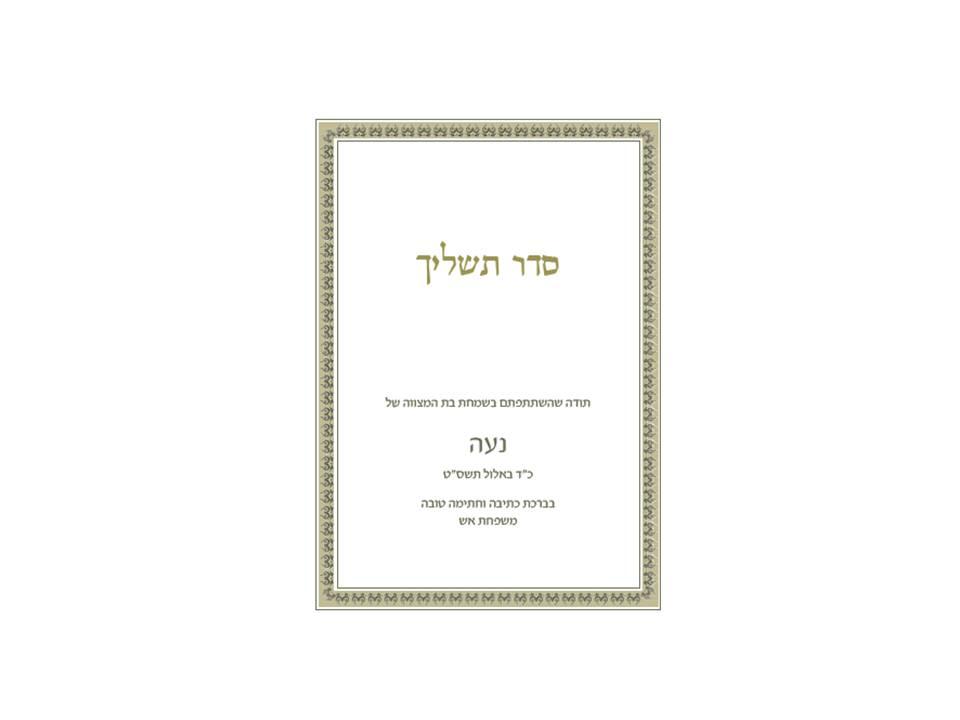 סדר תשליך