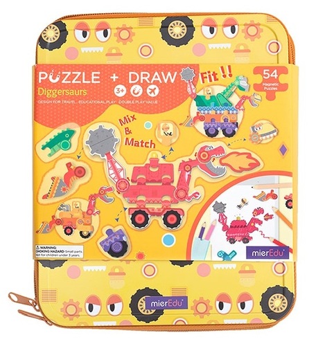 קלמר רב פעמי + ערכת משחק במגנטים עם למעלה מ 50 חלקים - כלי עבודה כבדים