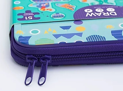 קלמר רב פעמי + ערכת משחק במגנטים עם למעלה מ 50 חלקים - מפלצות משגעות