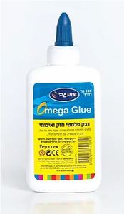 דבק פלסטי לבן - 120 גר' אומגה