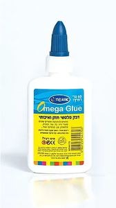 דבק פלסטי לבן 60 גר' אומגה