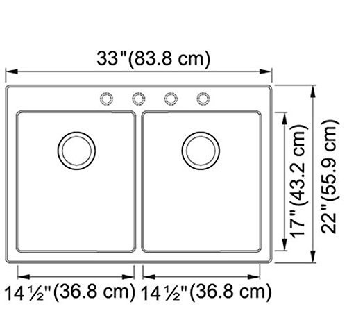 FRANKE כיור מטבח כפול דגם ELLIPSE 220-36