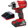 מפתח ברגים "1/2 בראשלס 18V + שתי סוללות 4.0AH Einhell
