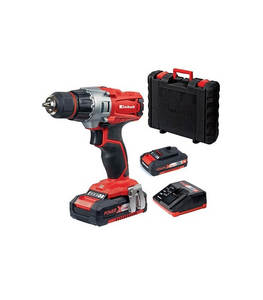 מברגה/מקדחה גיר 18V + שתי סוללות 2.0AH Einhell