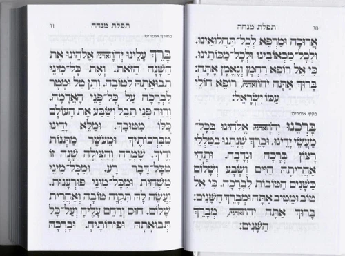 סידור מנחה ערבית שערי תפילה (L)