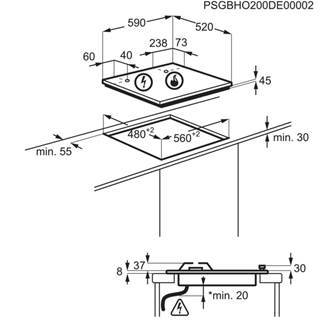 כיריים גז ZANUSSI ZGO68420BA
