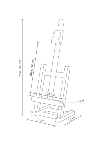 כן ציור שולחני קטן JT2 | Table Easel
