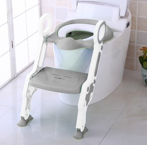 ישבנון מרופד לפעוט עם מונע החלקה ומונע התזה - אפור