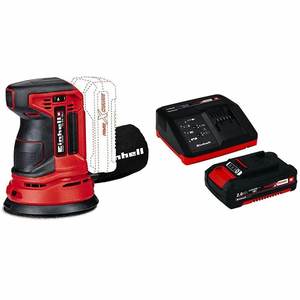 מלטשת אקצנטרית "5 18V + שתי סוללות 4.0AH Einhell