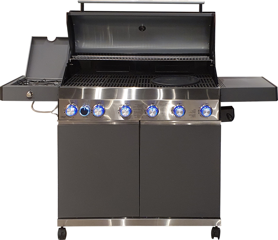גריל ‏גז GS Classic 6B+כירה Grill stream צבע אפור