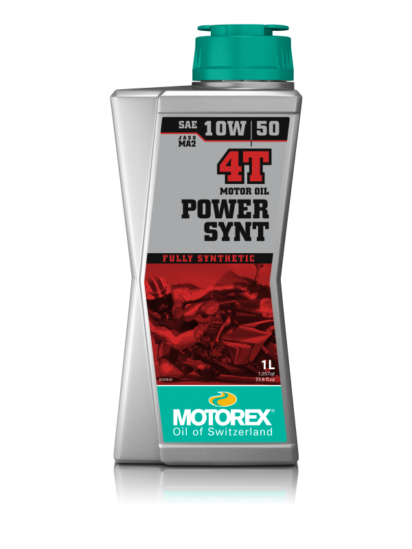 שמן מנוע מוטורקס 4 פעימות 10W50 נפח 1 ליטר - MOTOREX POWER SYNT 4T