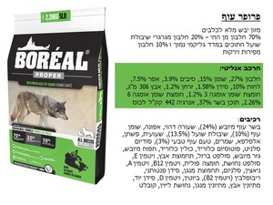 בוריאל פרופר כלב עוף 2.26 ק"ג
