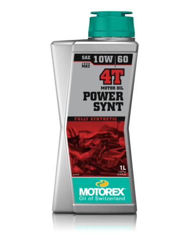 שמן מנוע מוטורקס 4 פעימות 10W60 נפח 1 ליטר - MOTOREX POWER SYNT 4T