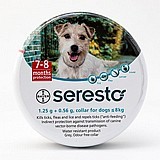 סרסטו SERESTO קולר להדברת פרעושים וקרציות לכלבים מגזע קטן עד 8 ק"ג
