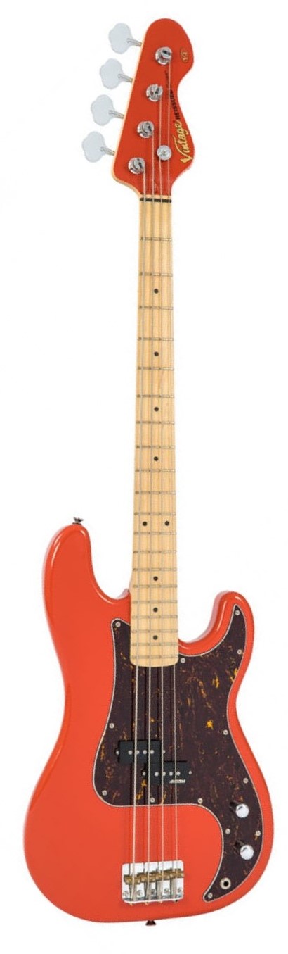 גיטרה בס Vintage V4 Reissued Maple Fingerboard