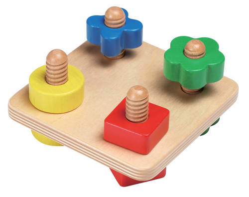 אום ובורג עץ+ משטח הברגות