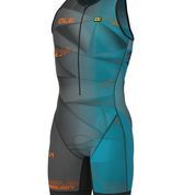 חליפת טריאתלון HAWAII LONG TRI MAN טורקיז אלסטית טכנית אוורירית ומנדפת מאוד