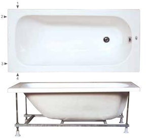 אמבטיה יוקרתית 140/70 ס"מ דגם MTI114