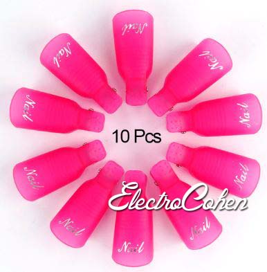 סט 10 קליפסים להסרת לק ג