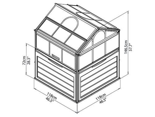מיני חממה ביתית 1.2x1.2 Plant-inn CANOPIA מק