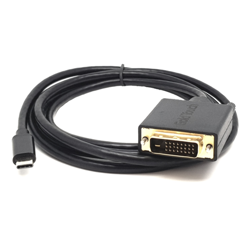 כבל מתאם Gold Touch USB3.1 Type-C To DVI Cable 1.8m 1080P@60Hz Black