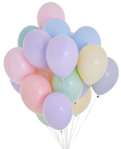 מארז 50 בלונים בצבעי פסטל 12