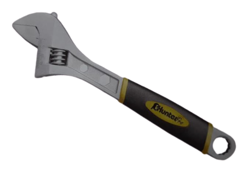 מפתח שוודי סאטן - ידית גומי 6''  מקצועי 110313-001 HUNTER