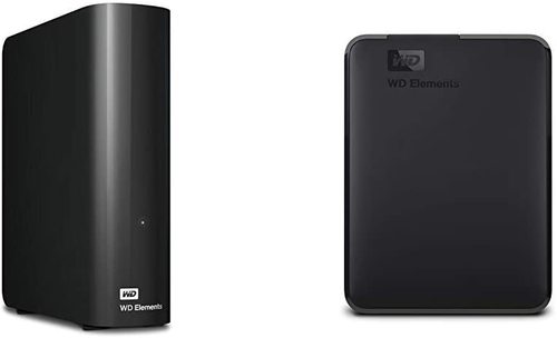 כונן קשיח ‏חיצוני Western Digital Elements Desktop WDBWLG0100HBK 10000GB