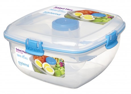 קופסת אחסון לסלט 1.63 ליטר סיסטמה | Sistema SALAD TO GO 