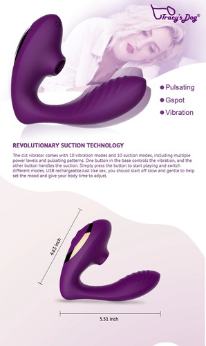 הלהיט החדש מ-YNET עכשיו בסקס פלאנט Tracy's Dog G-spot and Suction Vibrator