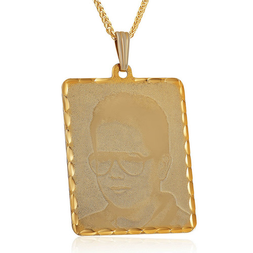 שרשרת ותליון תמונה מזהב 14K